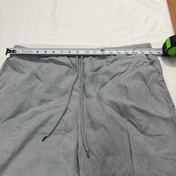 James Perse Womens XL Linen Drawstring Pull on Pants Lagenlook Lightweight - Picture 8 of 11